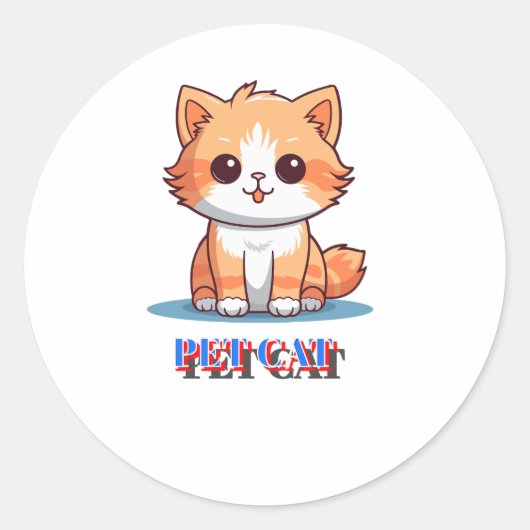 Sticker Rond chat (Devant)