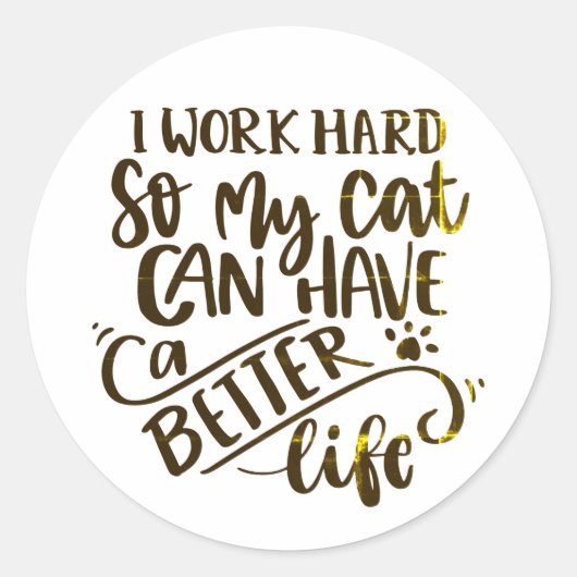 Sticker Rond Chat aimant (Devant)