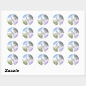 Sticker Rond Chat aquarelle (Feuille)
