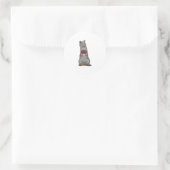 Sticker Rond Chat avec muffin (Sac)