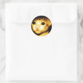 Sticker Rond chat bébé (Sac)