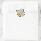Sticker Rond chat chanceux (Sac)