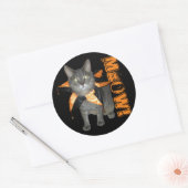 Sticker Rond Chat Costume Meow (Enveloppe)