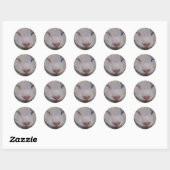 Sticker Rond Chat couché (Feuille)