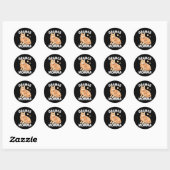 Sticker Rond Chat de Mamma orange Amoureux de les chats mignons (Feuille)
