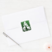 Sticker Rond Chat de Noël 2 (Enveloppe)