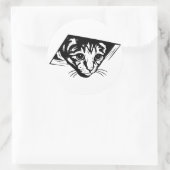 Sticker Rond Chat de plafond (Sac)