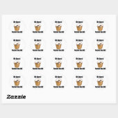 Sticker Rond Chat de regroupement (Feuille)