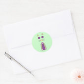 Sticker Rond Chat doux (Enveloppe)