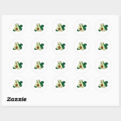 Sticker Rond Chat en tant qu'avocat (Feuille)