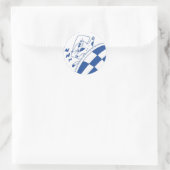 Sticker Rond Chat endormi (Sac)