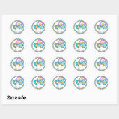 Sticker Rond Chat est une star (Feuille)