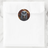 Sticker Rond Chat et bulle de savon (Sac)