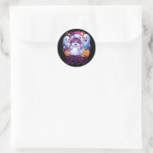 Sticker Rond Chat fantôme boo  (Sac)