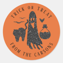 Chat fantôme d'Halloween Chauves-souris Flacon de 