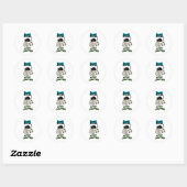 Sticker Rond Chat Juste Un Chapitre de Plus (Feuille)