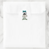 Sticker Rond Chat Juste Un Chapitre de Plus (Sac)