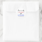 Sticker Rond Chat Ladies Pour Kamala (Sac)
