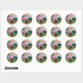 Sticker Rond Chat Maine Coon - Ange des Nuages (Feuille)