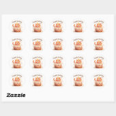 Sticker Rond Chat mignon Joyeux anniversaire (Feuille)