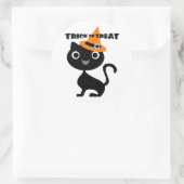 Sticker Rond Chat noir (Sac)