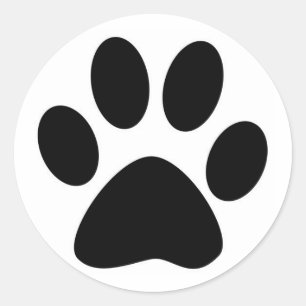 Sticker Rond Chat noir
