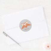 Sticker Rond Chat orange - Austin, TX (Enveloppe)