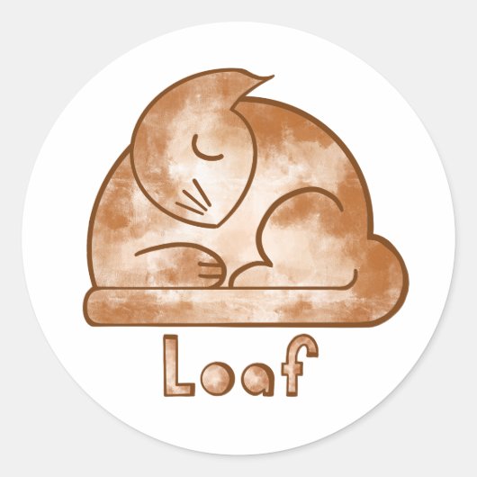 Sticker Rond Chat Pain (Devant)