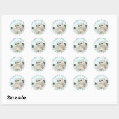 Sticker Rond Chat Persan aux Yeux de Jade (Feuille)