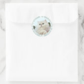Sticker Rond Chat Persan aux Yeux de Jade (Sac)