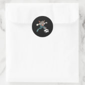 Sticker Rond Chat Pied (Sac)
