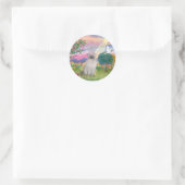 Sticker Rond Chat Ragdoll (Point Bleu) - Ange des Nuages (Sac)