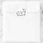Sticker Rond Chat simple (Sac)