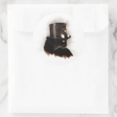 Sticker Rond Chat steampunk (Sac)