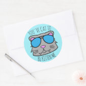 Sticker Rond Chat to Be Kitten Me (Enveloppe)