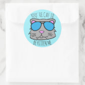 Sticker Rond Chat to Be Kitten Me (Sac)