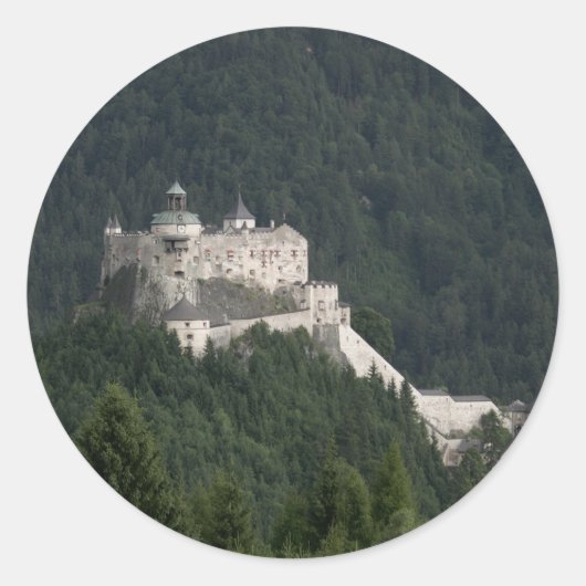 Sticker Rond Château de Hohenwerfen (Devant)