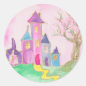 Sticker Rond Château de Magic (Devant)