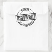 Sticker Rond Château de Neskowin (Sac)