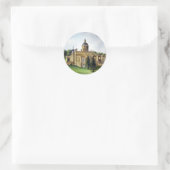 Sticker Rond Château Howard North Yorkshire peinture aquarelle (Sac)