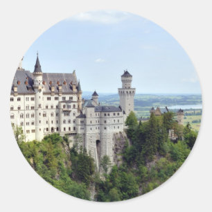 Sticker Rond Château Neuschwanstein Bavaria Allemagne