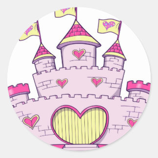 Sticker Rond Château Princess