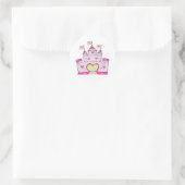 Sticker Rond Château Princess (Sac)