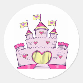 Sticker Rond Château Princess