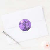 Sticker Rond Château romantique violet mariage gothique (Enveloppe)