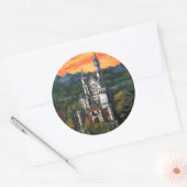 Sticker Rond Château Schloss Neuschwanstein (Enveloppe)