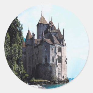 Sticker Rond château sur l'autocollant d'eau