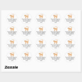 Sticker Rond Chaton (Feuille)