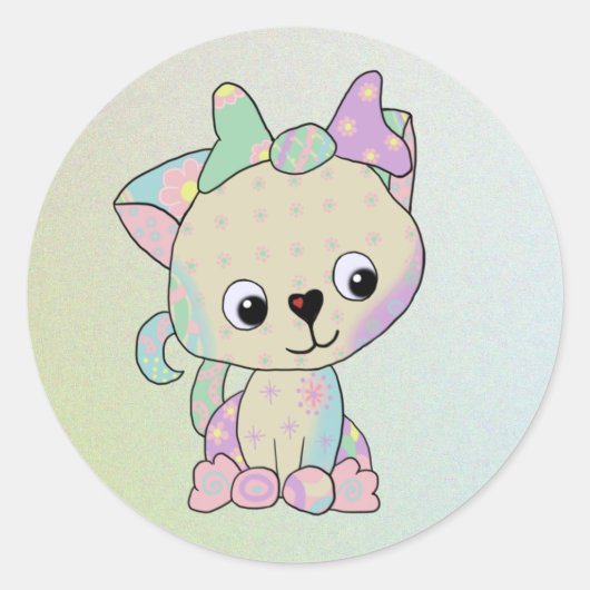Sticker Rond Chaton (Devant)