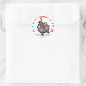 Sticker Rond Chaton Smarty (Sac)